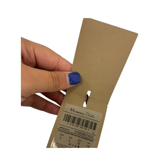 Massimo Dutti Womens Button Up Shirt Blouse L Large Light blue 5193/667 NWT - Picture 12 of 16